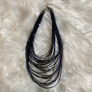 Blue layered necklace